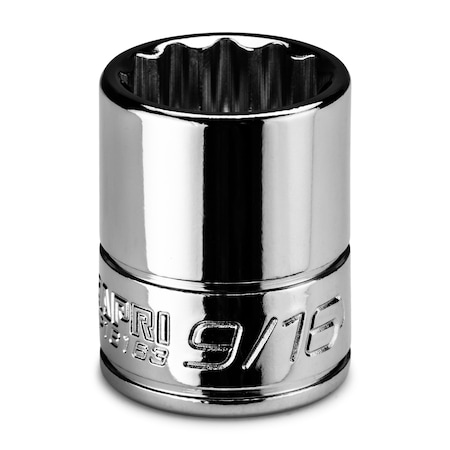 Capri Tools 1/4 in Drive 9/16 in 12-Point SAE Shallow Socket CP16163